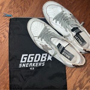 Golden Goose Ball Star Sneaker with snakeskin & cheetah